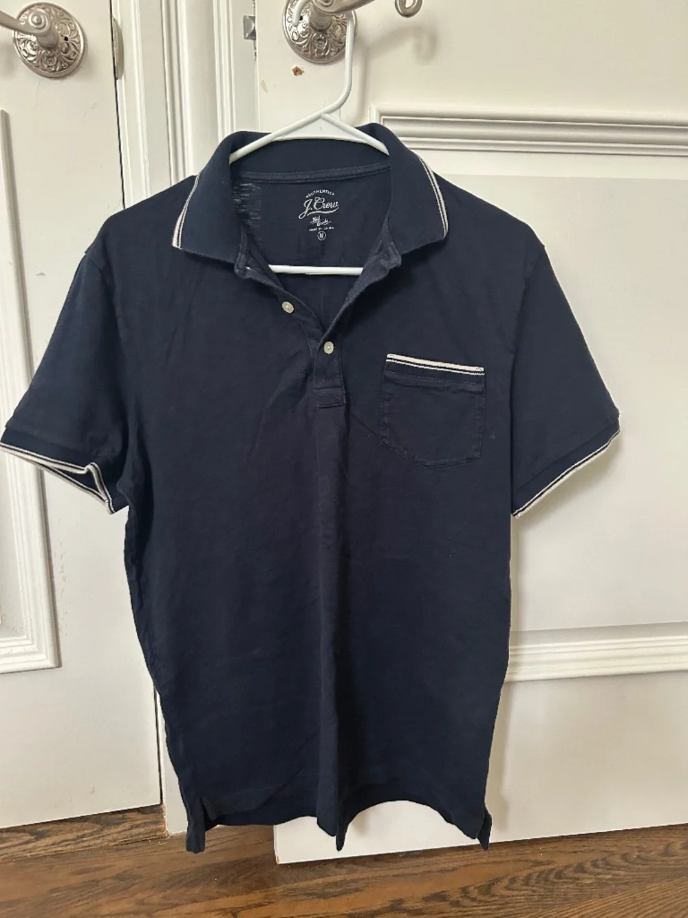 J crew blue polo